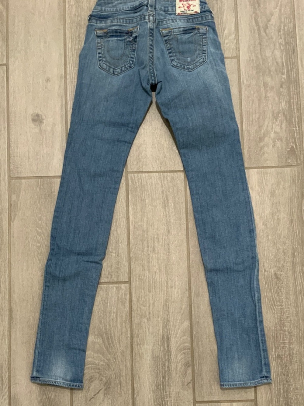 True Religion Skinny Jeans in Light Blue Denim